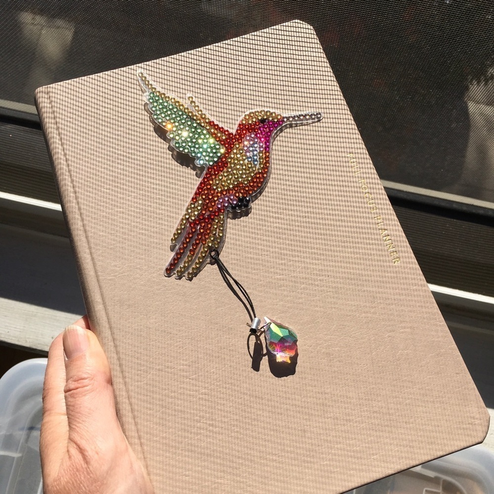 Diamond Art HUMMINGBIRD 05 Bookmark, Colorful, Sparkly, Bling - Picture 5 of 16